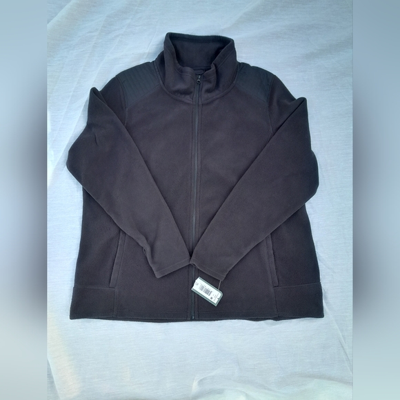 - Mta Sports Plush Micro Fleece Zip Up Mock Neck Jacket with Thumb holes 2X - Picture 1 of 15